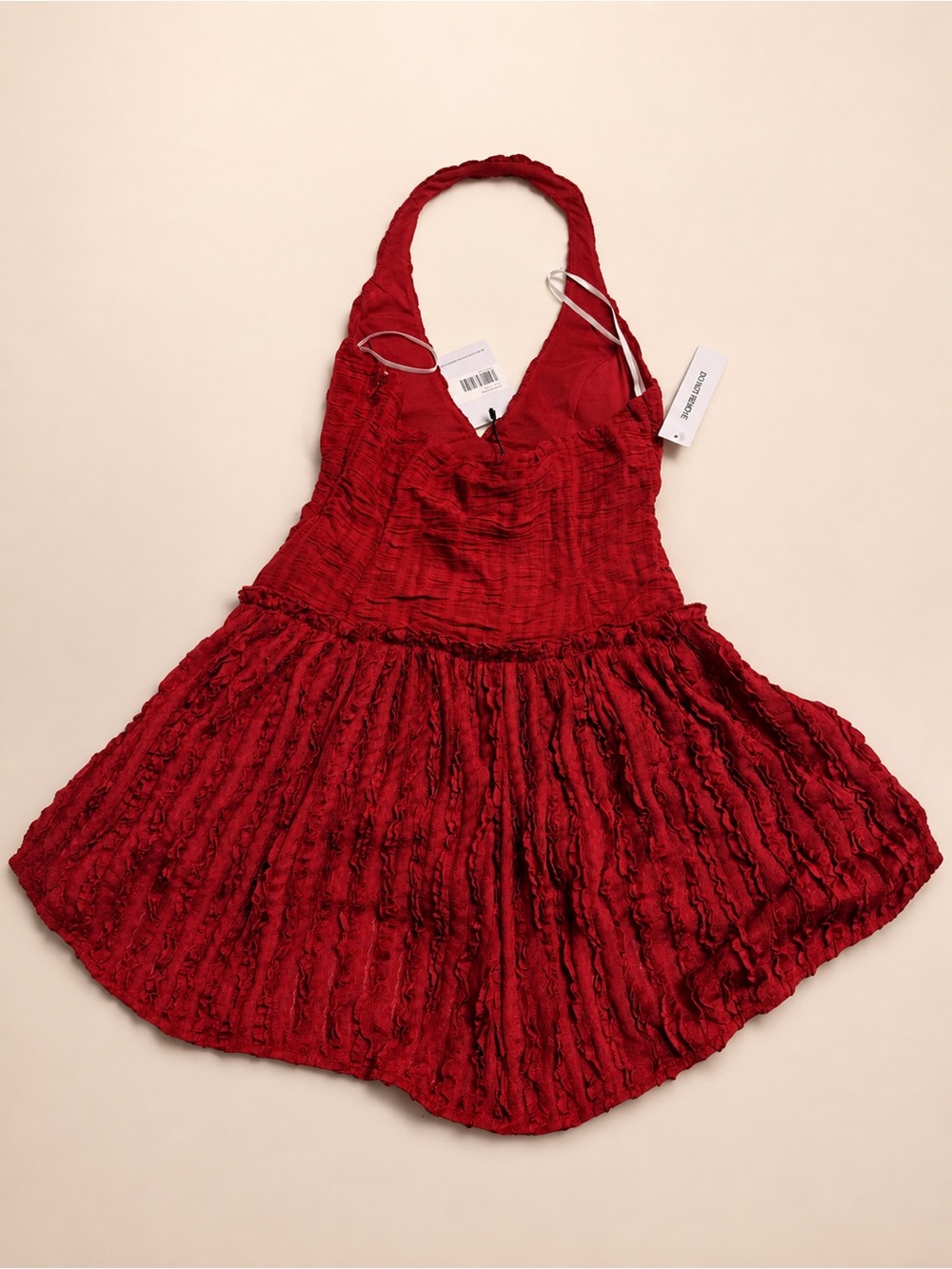 Princess Polly Red Textured Mini Dress